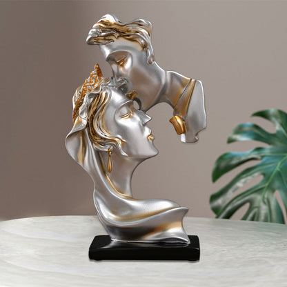 Figrhub® Eternal Kiss – Resin Romantic Sculpture