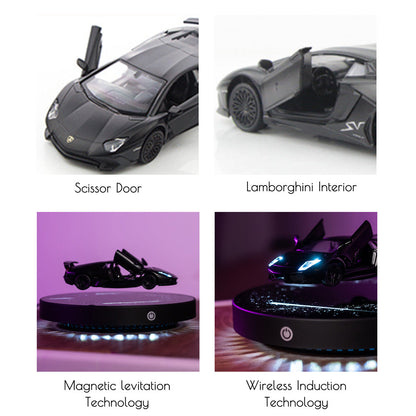 Figrhub® Magnetic Floating Diecast Car Vehicle with LED 1:36 scale